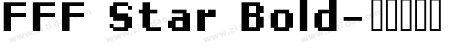 FFF Star Bold字体转换